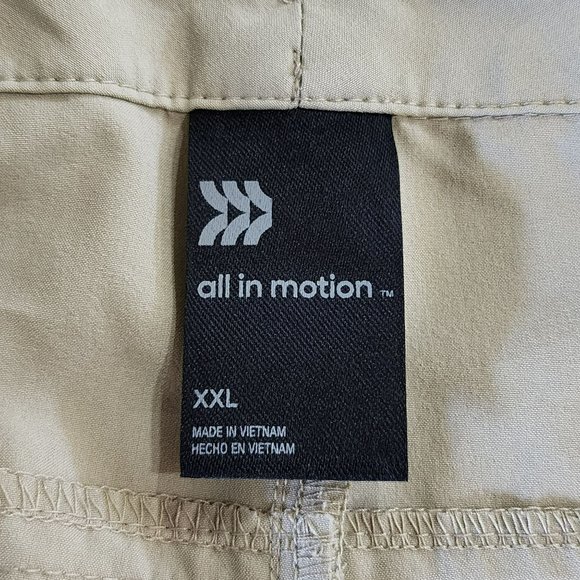 All‎ in Motion Mens Hybrid Resort Shorts Khaki Size XXL - Picture 4 of 11